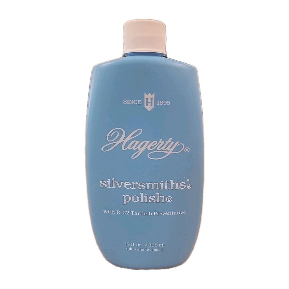 W.J. Hagerty Silversmiths' Silver Polish, 12 Ounces, 12 Fl Oz (Pack of 1), Blue